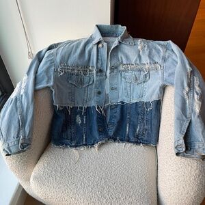 CAMAR DENIM JACKET WITH PINNING